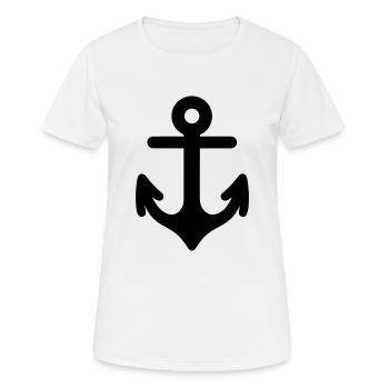 Anchor - Women's Breathable T-Shirt - white - Front - AI Model Female 172 dark (172cm)