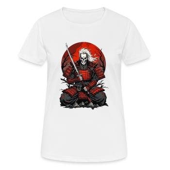 Uralte Samurai - Frauen T-Shirt atmungsaktiv - Weiß - Vorne - AI Model Female 172 dark (172cm)