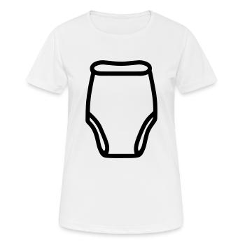 Schicht - Frauen T-Shirt atmungsaktiv - Weiß - Vorne - AI Model Female 172 dark (172cm)