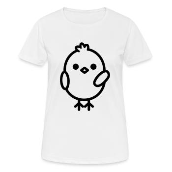 poussin - T-shirt respirant Femme - blanc - Devant - AI Model Female 172 dark (172cm)