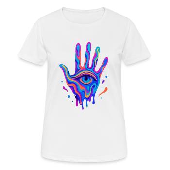 Mysticism Hand - Women's Breathable T-Shirt - white - Front - AI Model Female 172 dark (172cm)