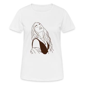 Soulfeelyou - Frauen T-Shirt atmungsaktiv - Weiß - Vorne - AI Model Female 172 dark (172cm)