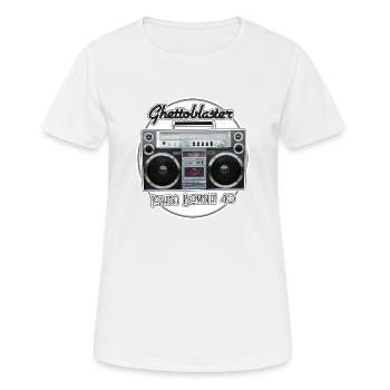 Toshiba RT-S913 BoomBoom 40 Boombox - T-shirt respirant Femme - blanc - Devant - AI Model Female 172 dark (172cm)