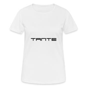 Tante - T-shirt respirant Femme - blanc - Devant - AI Model Female 172 dark (172cm)