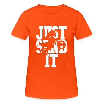 Just send it white - Women's Breathable T-Shirt - neon orange - Front - AI Model Female 172 dark (172cm)