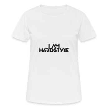 I am Hardstyle style - Women's Breathable T-Shirt - white - Front - AI Model Female 172 dark (172cm)