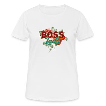Boss Lady - Women's Breathable T-Shirt - white - Front - AI Model Female 172 dark (172cm)