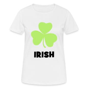 Irlande - Irlandais - T-shirt respirant Femme - blanc - Devant - AI Model Female 172 dark (172cm)