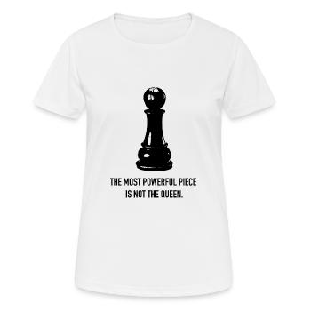 Schach und Sozialismus - Frauen T-Shirt atmungsaktiv - Weiß - Vorne - AI Model Female 172 dark (172cm)