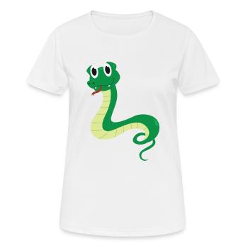 ligne - T-shirt respirant Femme - blanc - Devant - AI Model Female 172 dark (172cm)
