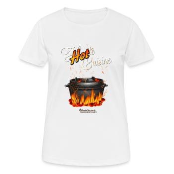 Dutch Oven Hot Cuisine - Frauen T-Shirt atmungsaktiv - Weiß - Vorne - AI Model Female 172 dark (172cm)