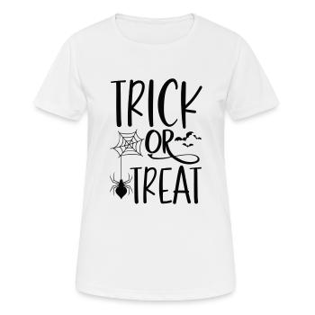 Trick Or Treat Halloween - Frauen T-Shirt atmungsaktiv - Weiß - Vorne - AI Model Female 172 dark (172cm)