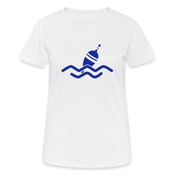 Bait Hook - Women's Breathable T-Shirt - white - Front - AI Model Female 172 dark (172cm)