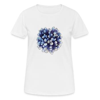 corail - T-shirt respirant Femme - blanc - Devant - AI Model Female 172 dark (172cm)
