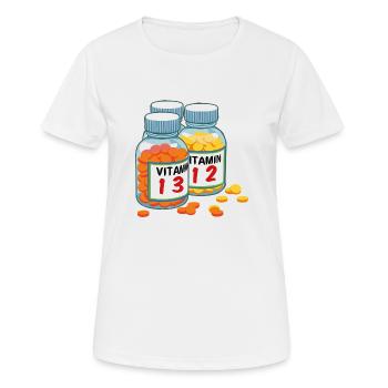 Vitamin 1312 - Women's Breathable T-Shirt - white - Front - AI Model Female 172 dark (172cm)