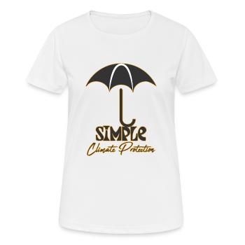 Simple - Climate Protection - Women's Breathable T-Shirt - white - Front - AI Model Female 172 dark (172cm)