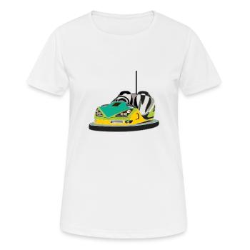kirmes boxauto fahrgeschäft - Frauen T-Shirt atmungsaktiv - Weiß - Vorne - AI Model Female 172 dark (172cm)