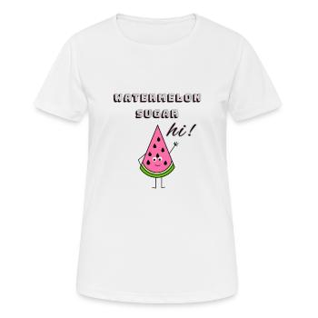 Watermelon sugar - Women's Breathable T-Shirt - white - Front - AI Model Female 172 dark (172cm)