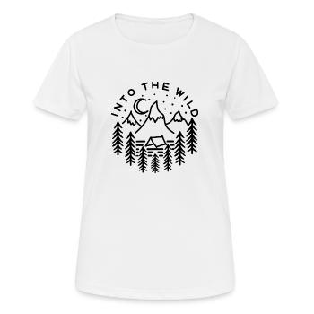 Into the wild - Women's Breathable T-Shirt - white - Front - AI Model Female 172 dark (172cm)