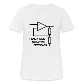 Amplificateur opérationnel Génie électrique - T-shirt respirant Femme - blanc - Devant - AI Model Female 172 dark (172cm)