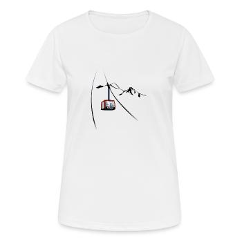 Gondola summit - Women's Breathable T-Shirt - white - Front - AI Model Female 172 dark (172cm)