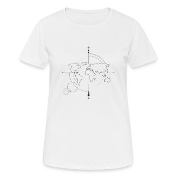 Compass - Women's Breathable T-Shirt - white - Front - AI Model Female 172 dark (172cm)