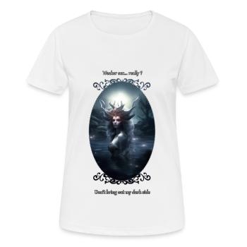 Reine sirène - T-shirt respirant Femme - blanc - Devant - AI Model Female 172 dark (172cm)