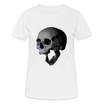 Skull - Women's Breathable T-Shirt - white - Front - AI Model Female 172 dark (172cm)