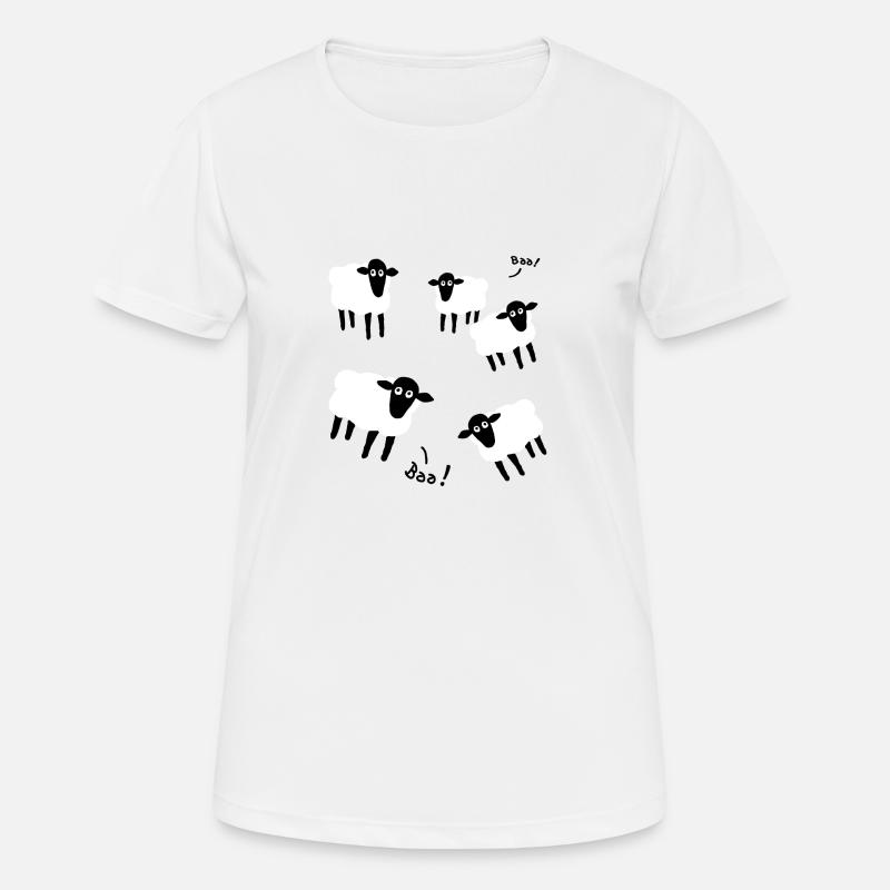 five sheep - Women's Breathable T-Shirt - white