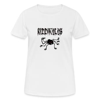 Spider with roller skates - Women's Breathable T-Shirt - white - Front - AI Model Female 172 dark (172cm)