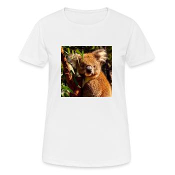 koala - T-shirt respirant Femme - blanc - Devant - AI Model Female 172 dark (172cm)