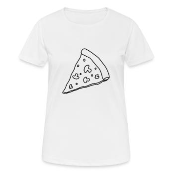 Pizza Pizza Pizza Pizzaria pizzaria pizzaria!!! - Frauen T-Shirt atmungsaktiv - Weiß - Vorne - AI Model Female 172 dark (172cm)