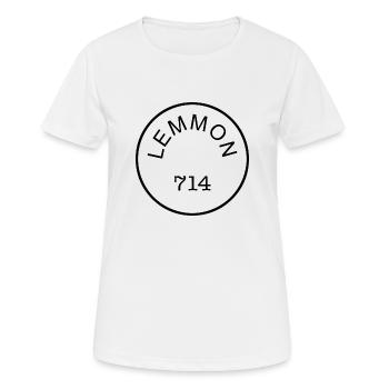 Lemmon 714 - Frauen T-Shirt atmungsaktiv - Weiß - Vorne - AI Model Female 172 dark (172cm)
