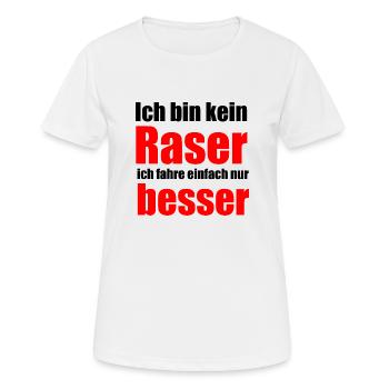 Spruch Autofahrer - Frauen T-Shirt atmungsaktiv - Weiß - Vorne - AI Model Female 172 dark (172cm)