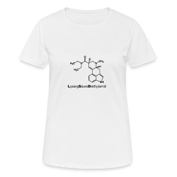 LSD - Frauen T-Shirt atmungsaktiv - Weiß - Vorne - AI Model Female 172 dark (172cm)