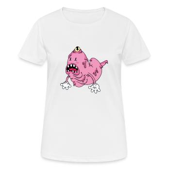 Monster - Frauen T-Shirt atmungsaktiv - Weiß - Vorne - AI Model Female 172 dark (172cm)