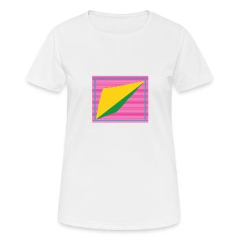 Retro form - Women's Breathable T-Shirt - white - Front - AI Model Female 172 dark (172cm)