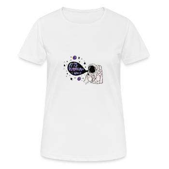 Astronaut star dreams soap bubble - Women's Breathable T-Shirt - white - Front - AI Model Female 172 dark (172cm)