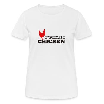 Fresh chicken - Women's Breathable T-Shirt - white - Front - AI Model Female 172 dark (172cm)