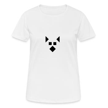 chien - T-shirt respirant Femme - blanc - Devant - AI Model Female 172 dark (172cm)