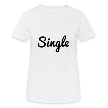 single - Women's Breathable T-Shirt - white - Front - AI Model Female 172 dark (172cm)