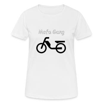Mofa Gang! - Frauen T-Shirt atmungsaktiv - Weiß - Vorne - AI Model Female 172 dark (172cm)