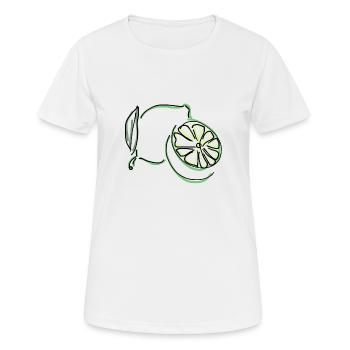 lime - Women's Breathable T-Shirt - white - Front - AI Model Female 172 dark (172cm)