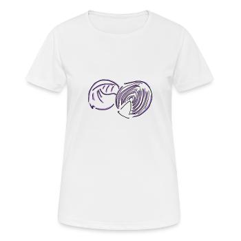 red cabbage - Women's Breathable T-Shirt - white - Front - AI Model Female 172 dark (172cm)