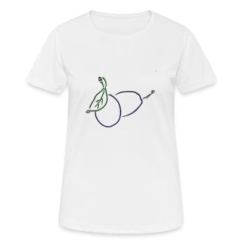plum - Women's Breathable T-Shirt - white - Front - AI Model Female 172 dark (172cm)