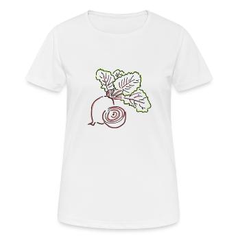 Parterres rouges - T-shirt respirant Femme - blanc - Devant - AI Model Female 172 dark (172cm)
