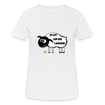 C’est un dilemme ! Agneau Idée cadeau - T-shirt respirant Femme - blanc - Devant - AI Model Female 172 dark (172cm)
