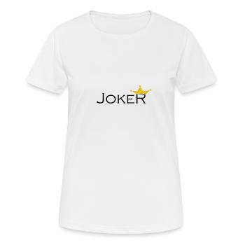 Joker Vers 1 - Frauen T-Shirt atmungsaktiv - Weiß - Vorne - AI Model Female 172 dark (172cm)