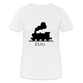 Train - T-shirt respirant Femme - blanc - Devant - AI Model Female 172 dark (172cm)