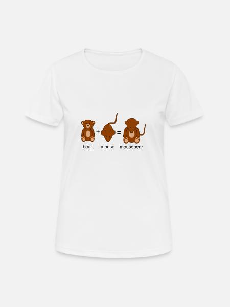 Mausebär - Frauen T-Shirt atmungsaktiv - Weiß